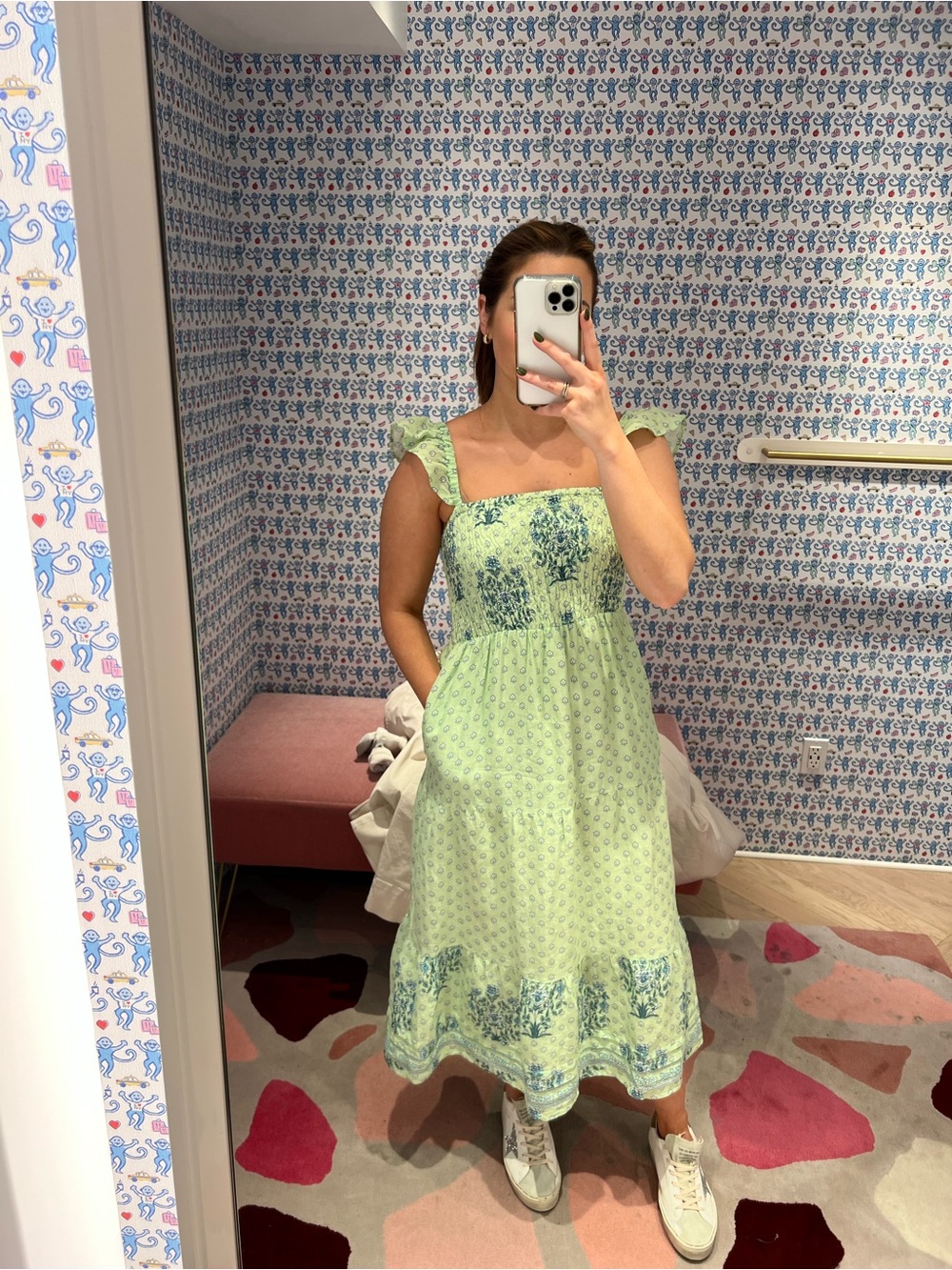 Roller Rabbit green dress - Picture 2 of 5